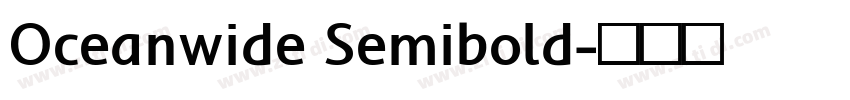 Oceanwide Semibold字体转换
